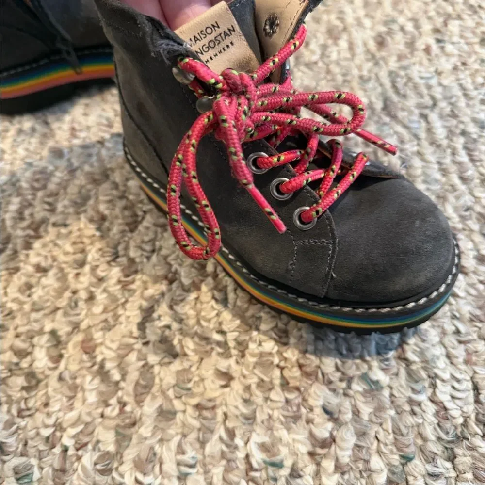 Maison Mangostan Boots with Rainbow Sole